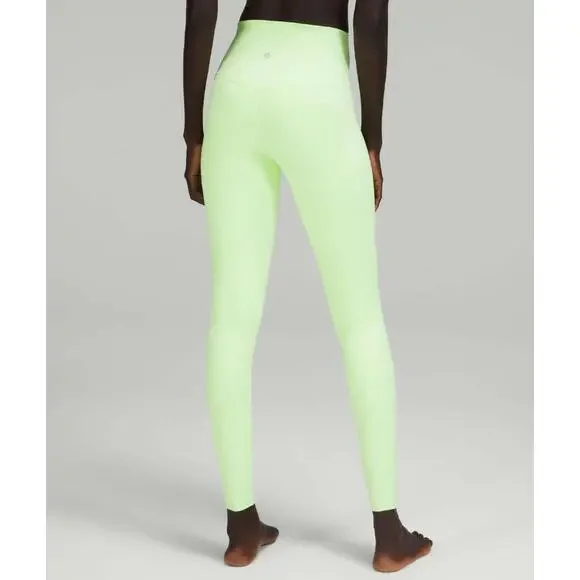 Lululemon Athletica Women Align High Waisted 27" Pants Yoga Fitness Size 2 Green - Picture 3 of 6